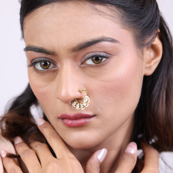 Glamourous Moissanite Nath