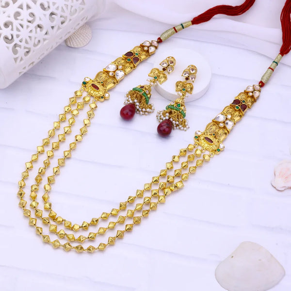 Layered Ruby Necklace