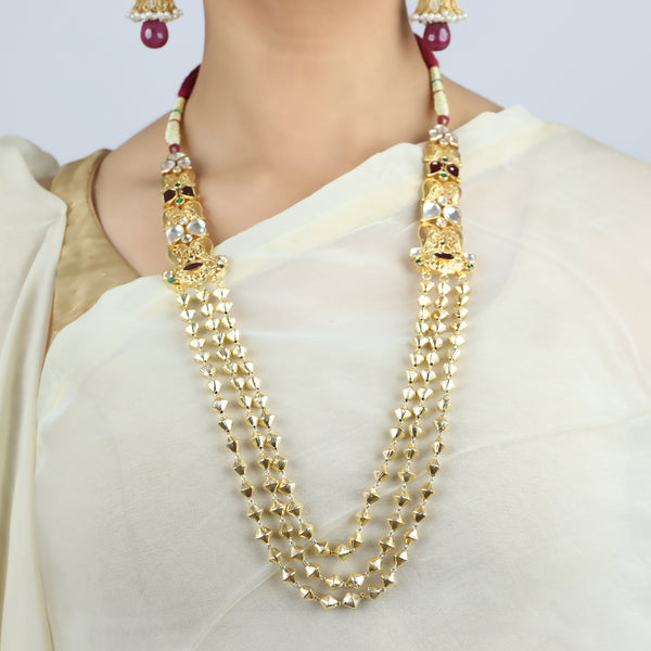 Layered Ruby Necklace