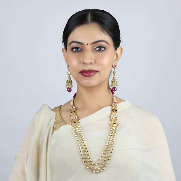 Layered Ruby Necklace