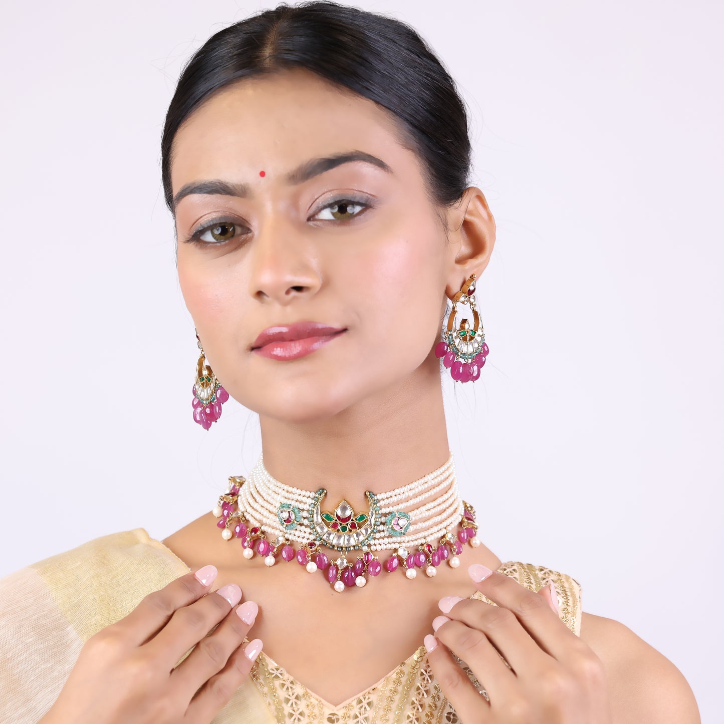 Celestial Ruby Necklace Set