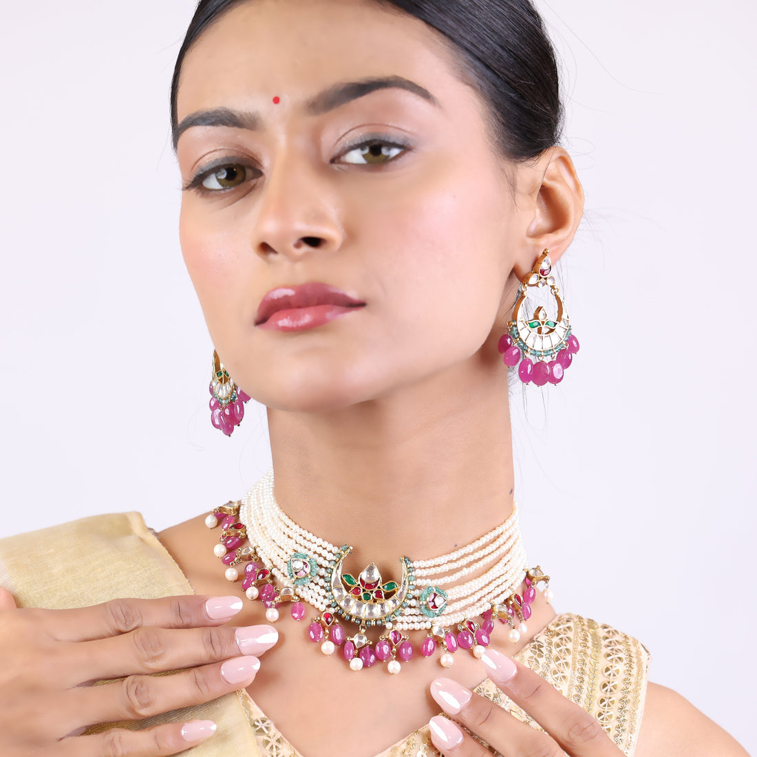Celestial Ruby Necklace Set