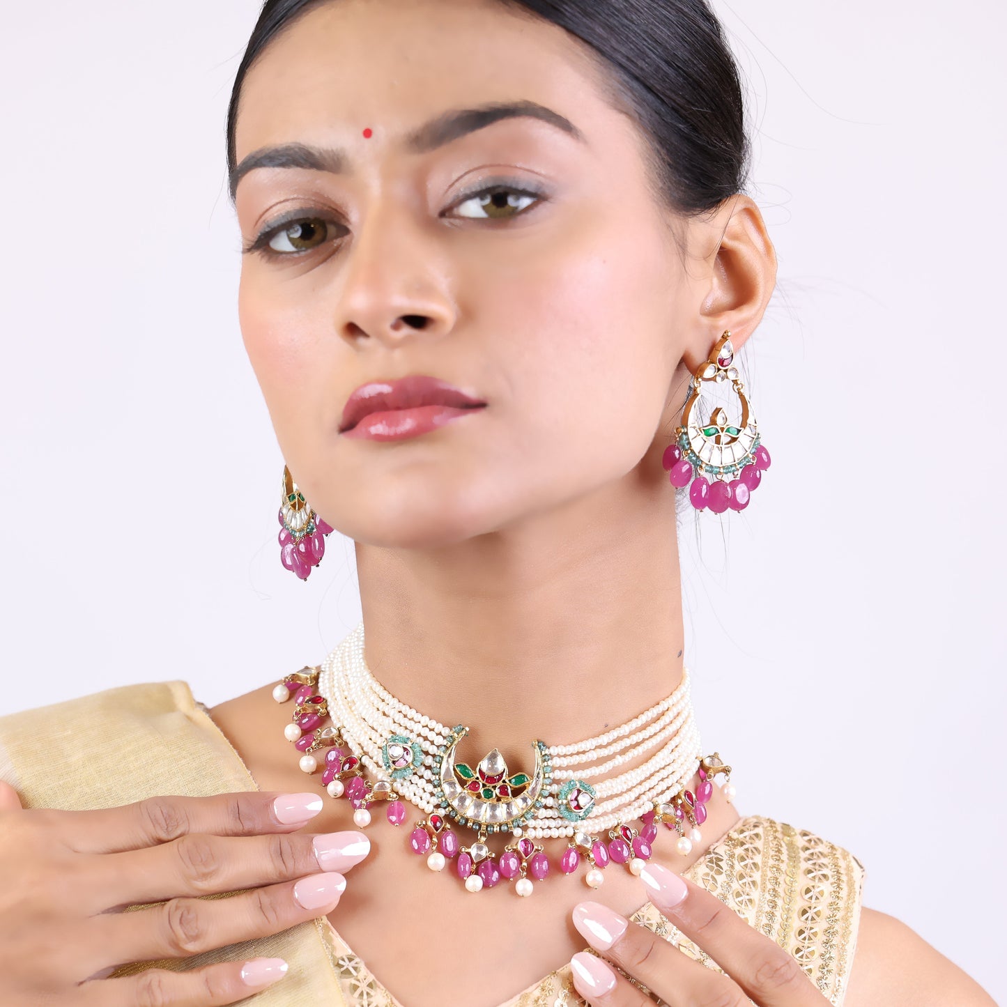 Celestial Ruby Necklace Set