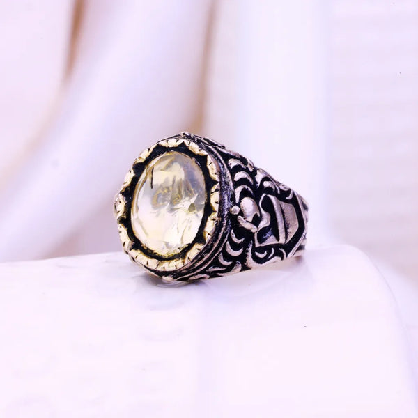 Moissanite Polki Rings