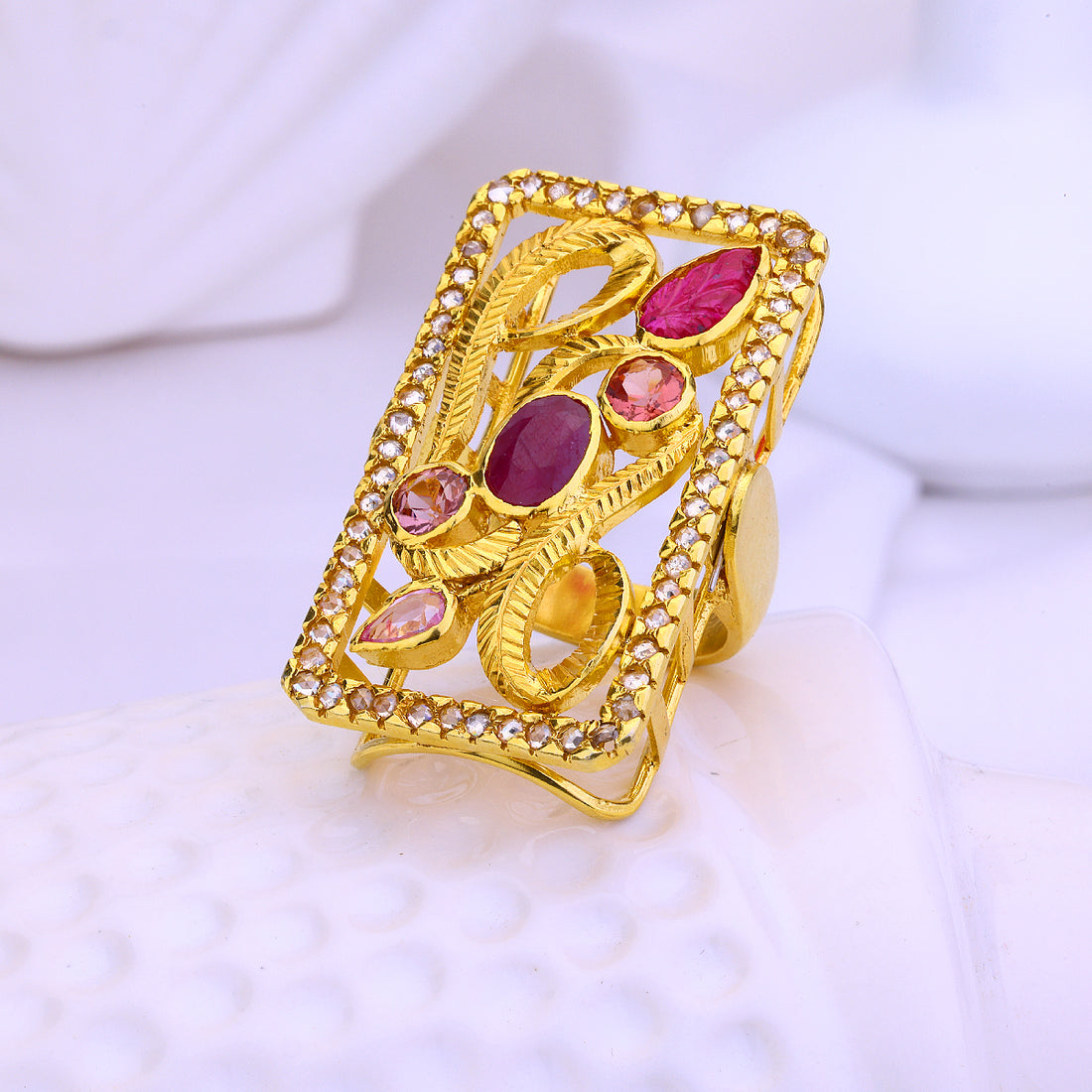 Carved Gold Drip