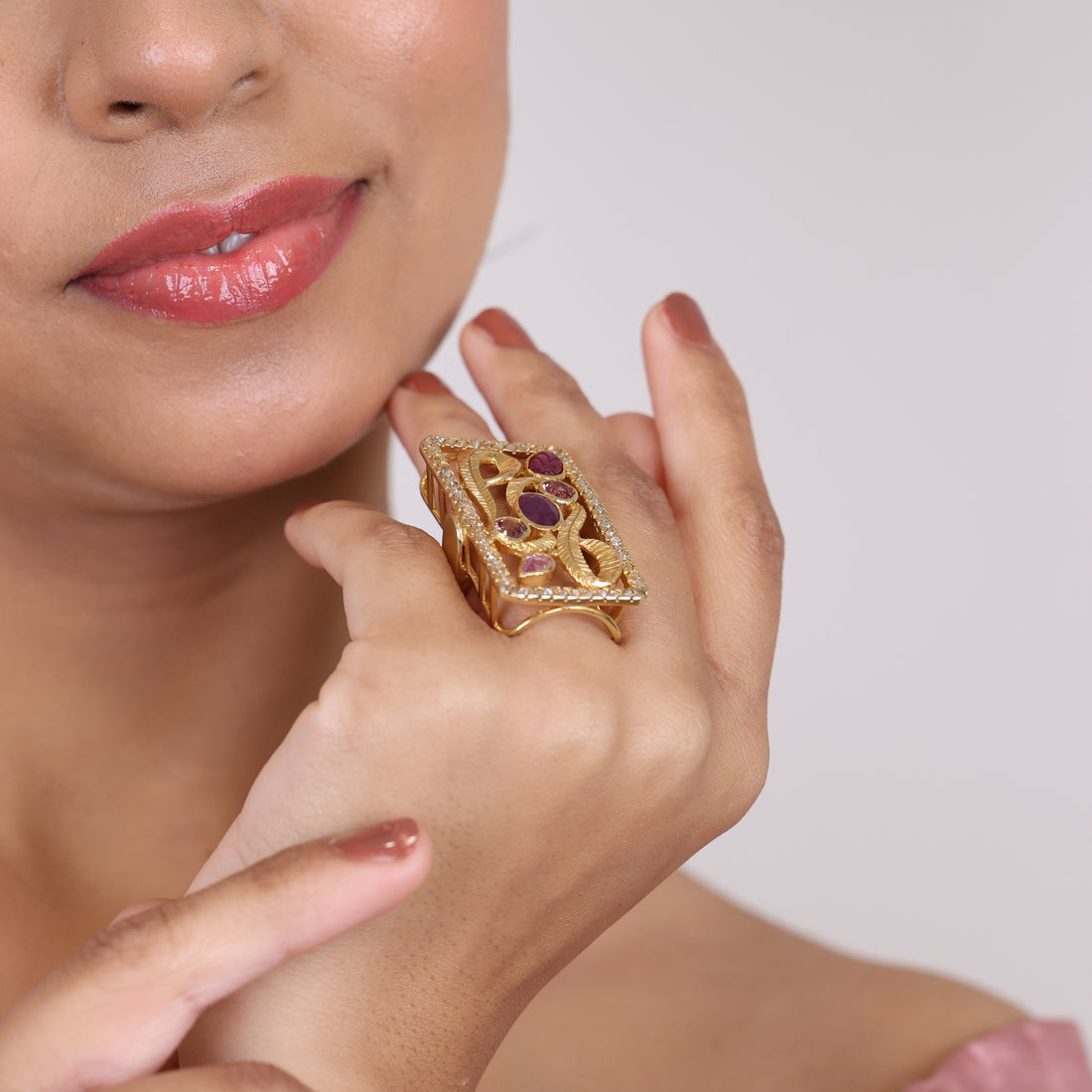Carved Gold Drip