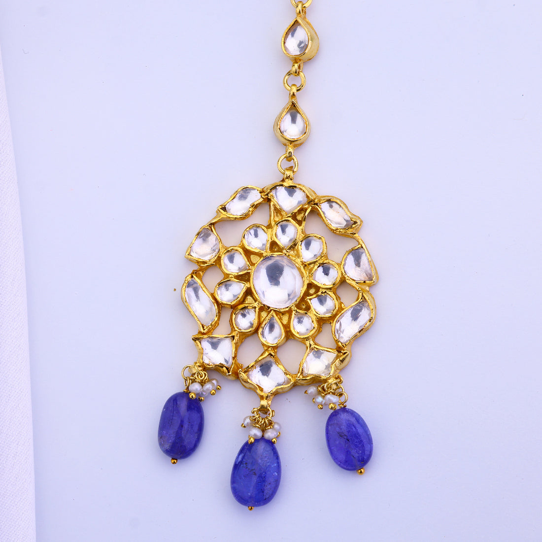 Cutwork Tanzanite Tikka