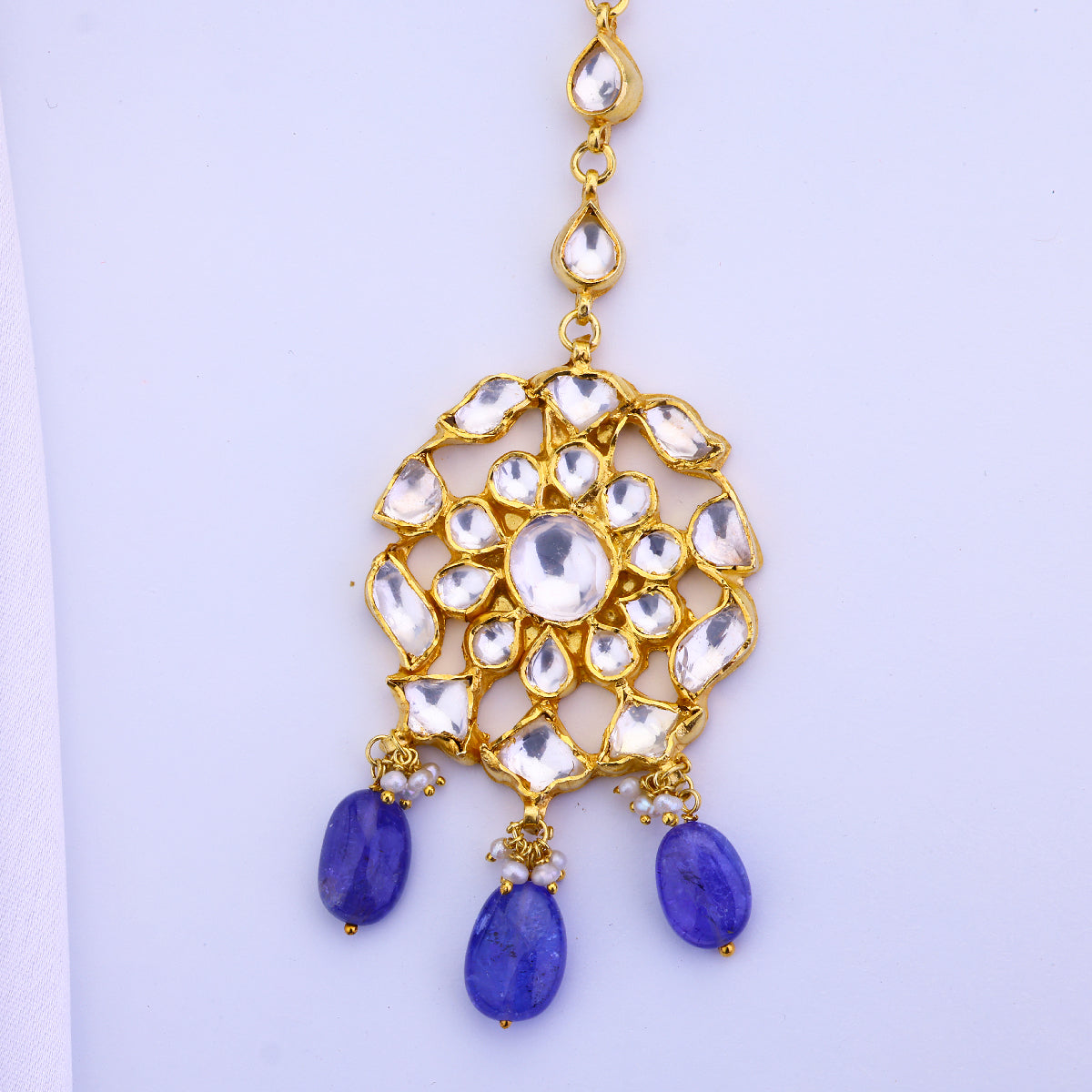 Cutwork Tanzanite Tikka